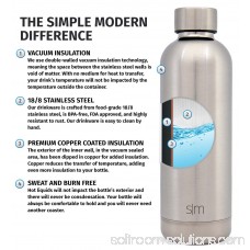 Simple Modern 17oz Bolt Water Bottle - Stainless Steel Hydro Swell Flask - Double Wall Vacuum Insulated Reusable Gold Small Kids Metal Coffee Tumbler Leak Proof Thermos - Rose Gold 569666114